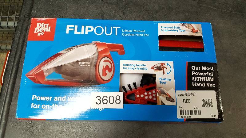 Dirt Devil Flipout Lithium Powered Cordless Hand Vacuum