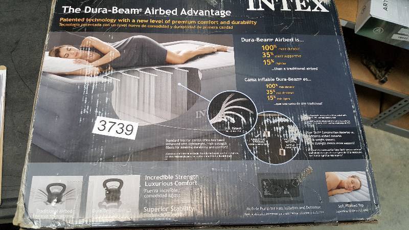 Intex Fiber-Tech Comfort Plush Raised 22 Airbed - Queen