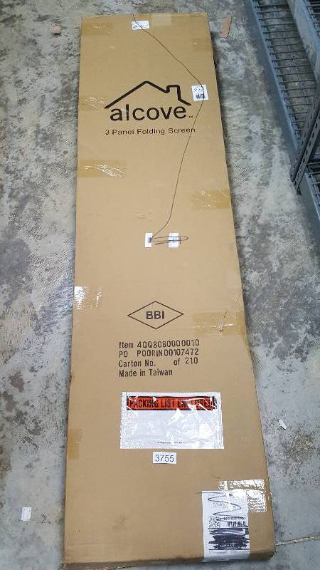 alcove 3-Panel Folding Room Divider&nbsp