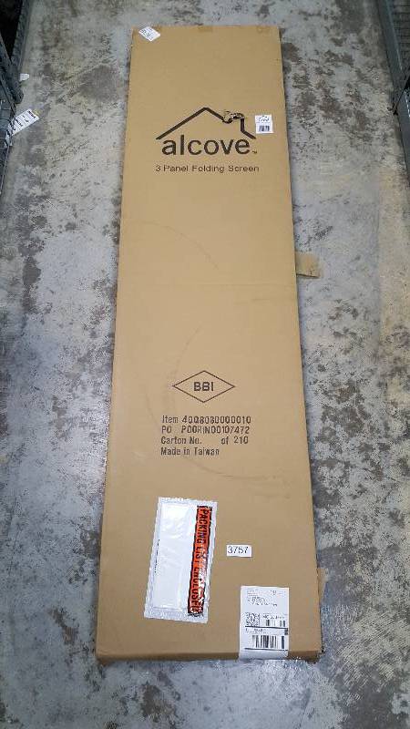 alcove 3-Panel Folding Room Divider&nbsp