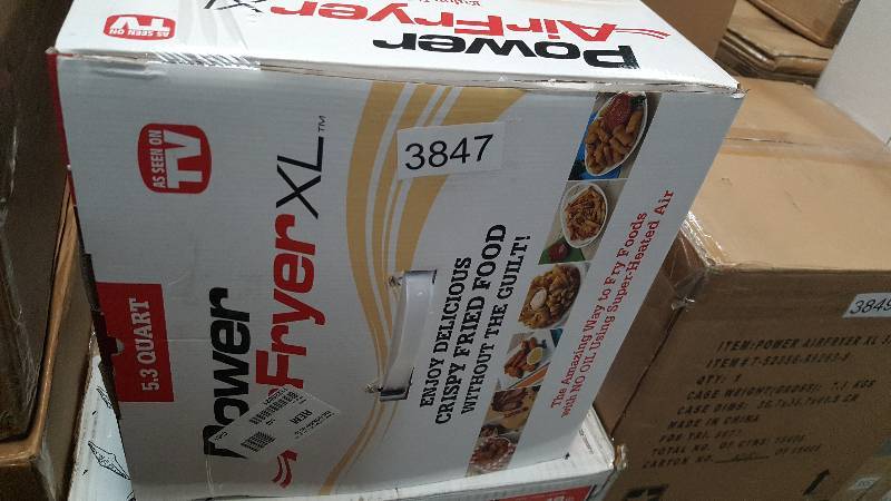 lot 3847 image: Power AirFryer XL - 5.3-Qt. - Black