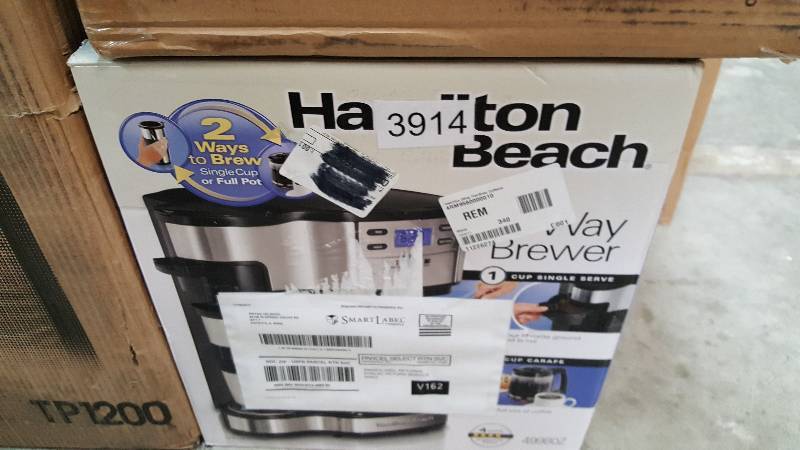 lot 3914 image: Hamilton Beach 2-Way FlexBrew Coffeemaker