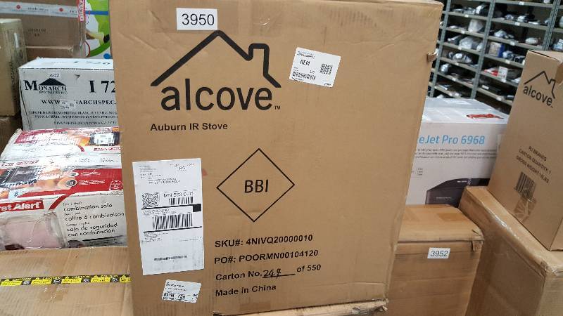 lot 3950 image: alcove Auburn Infrared Electric Heater Stove