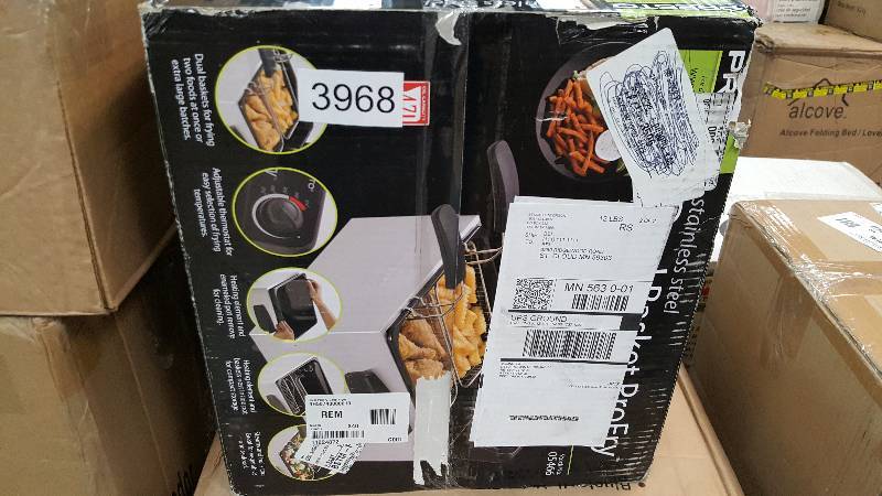 lot 3968 image: Presto ProFry 12-Cup Dual-Basket Deep Fryer