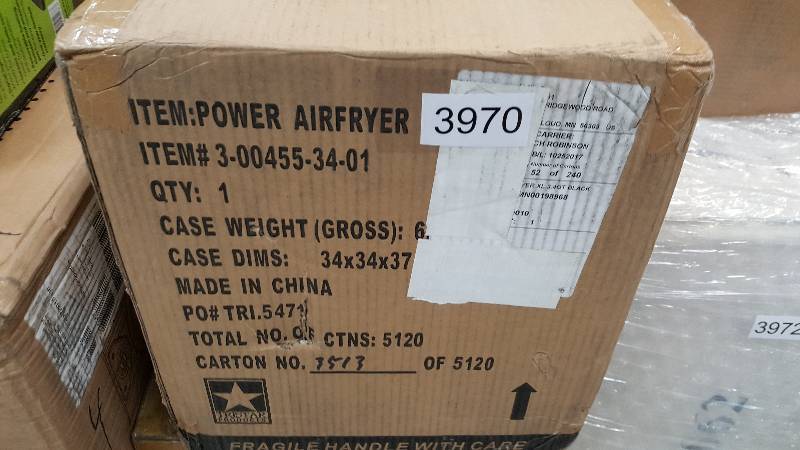 lot 3970 image: Power AirFryer XL - 3.4-Qt. - Black