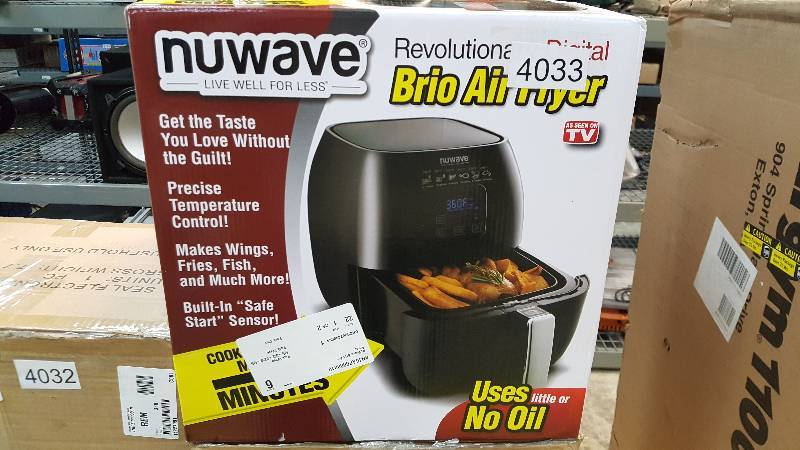 lot 4033 image: NuWave Brio Digital Air Fryer