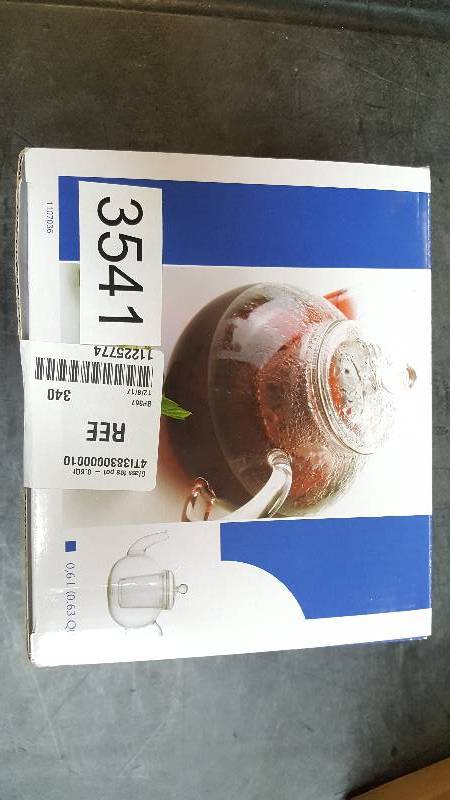 lot 3541 image: BergHOFF Glass Tea Pot