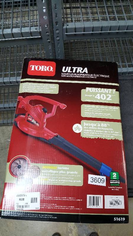 lot 3609 image: Toro Ultra Electric Leaf Blower