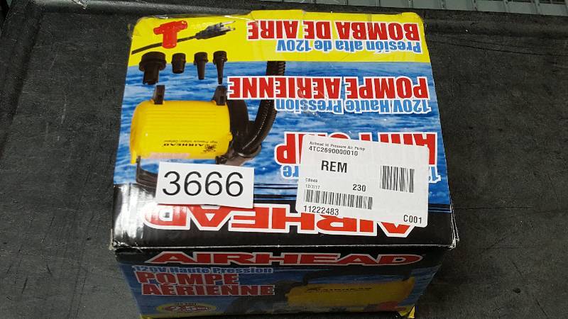 lot 3666 image: Airhead High-Pressure Air Pump