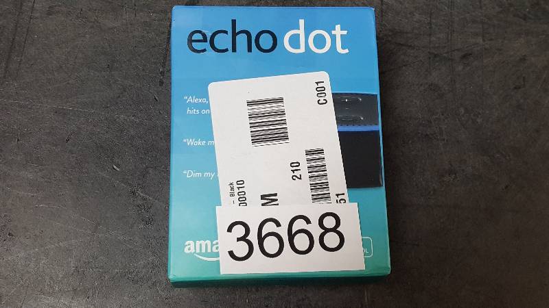 lot 3668 image: Amazon Echo Dot - Black