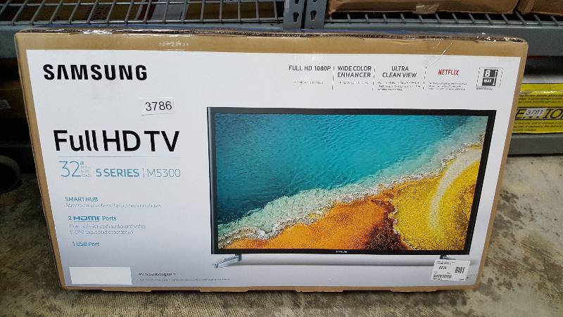 lot 3786 image: Samsung 32 1080p LED Smart TV - UN32M5300AF