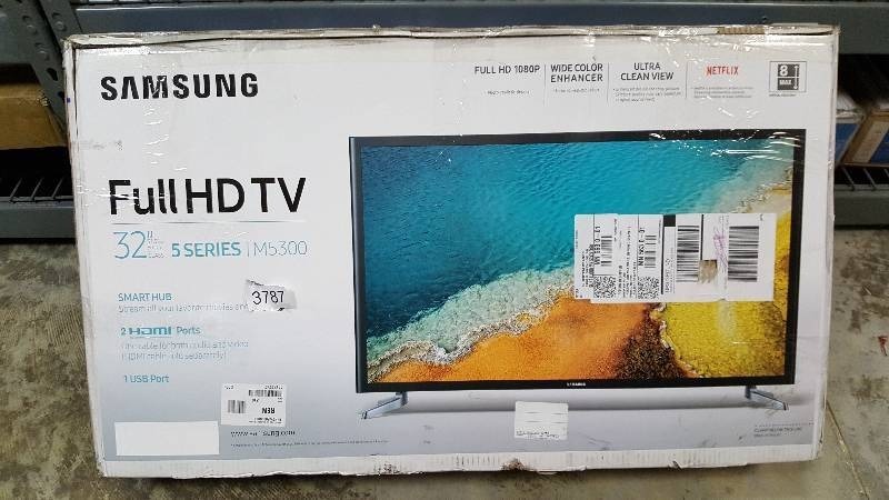 lot 3787 image: Samsung 32 1080p LED Smart TV - UN32M5300AF