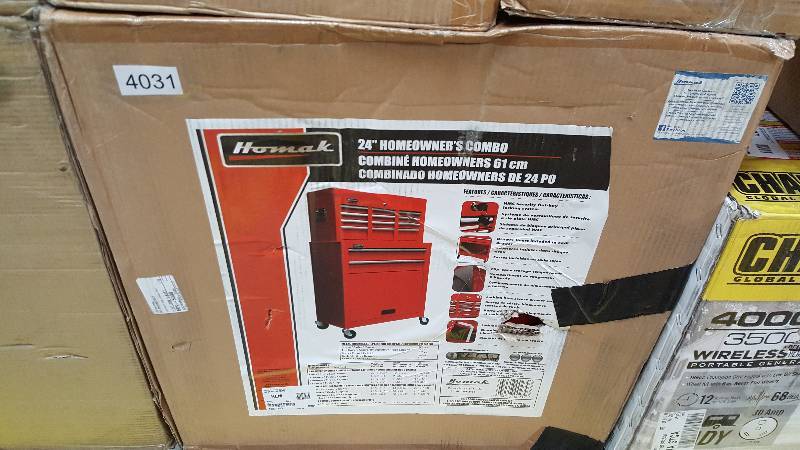 lot 4031 image: Homak 8-Drawer Combination Tool Chest
