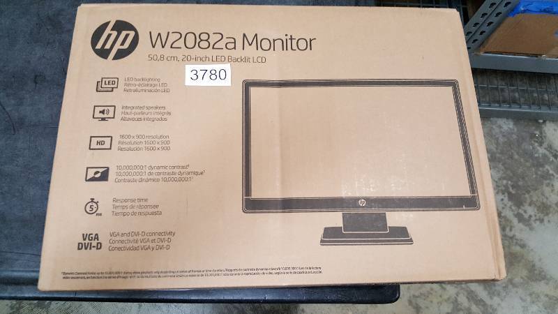 lot 3780 image: HP 20 720p LED Monitor