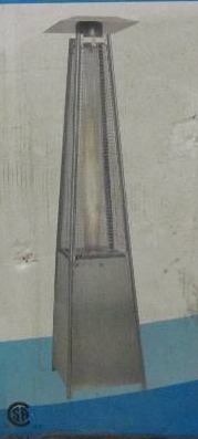 lot 72 image: Gardensun 40,000 BTU Stainless Steel Pyramid Flame Propane Gas Patio Heater