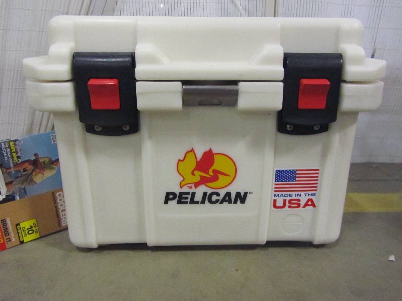 lot 75 image: Pelican 20 Qt. Elite Cooler in White