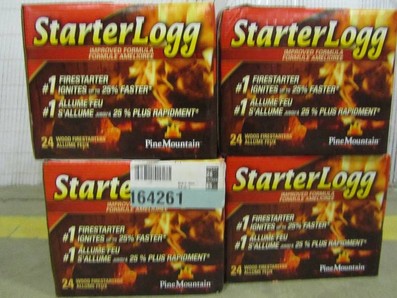 lot 85 image: StarterLogg Wood Firestarters (24-Pack) (x4)