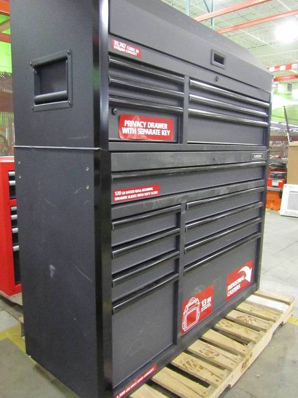 Husky 52 In W 20 In D 15 Drawer Tool Chest And Cabinet Textured