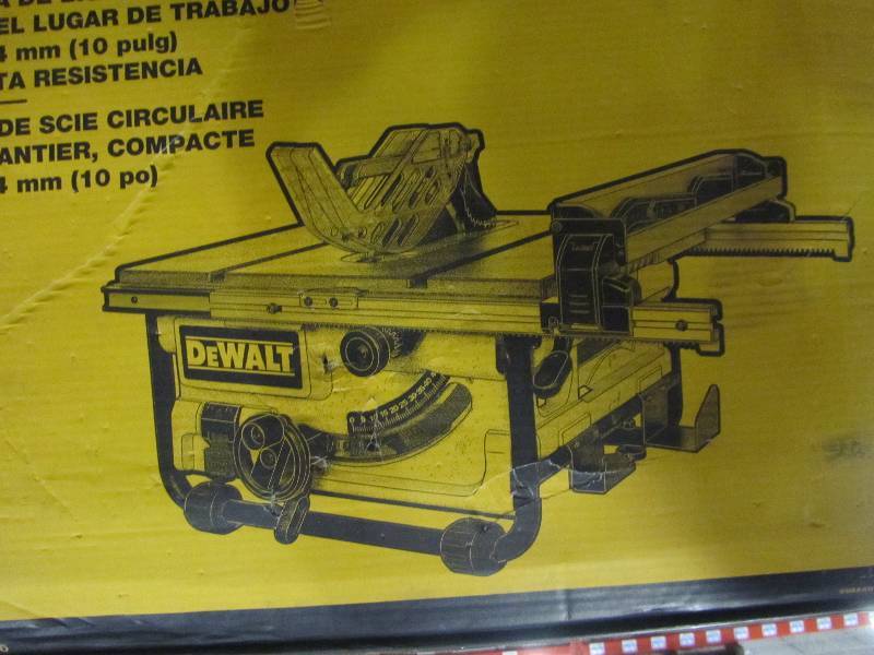 lot 15 image: DEWALT 15 Amp 10 in. Compact Job Site Table Saw with Site-Pro Modular Guarding System