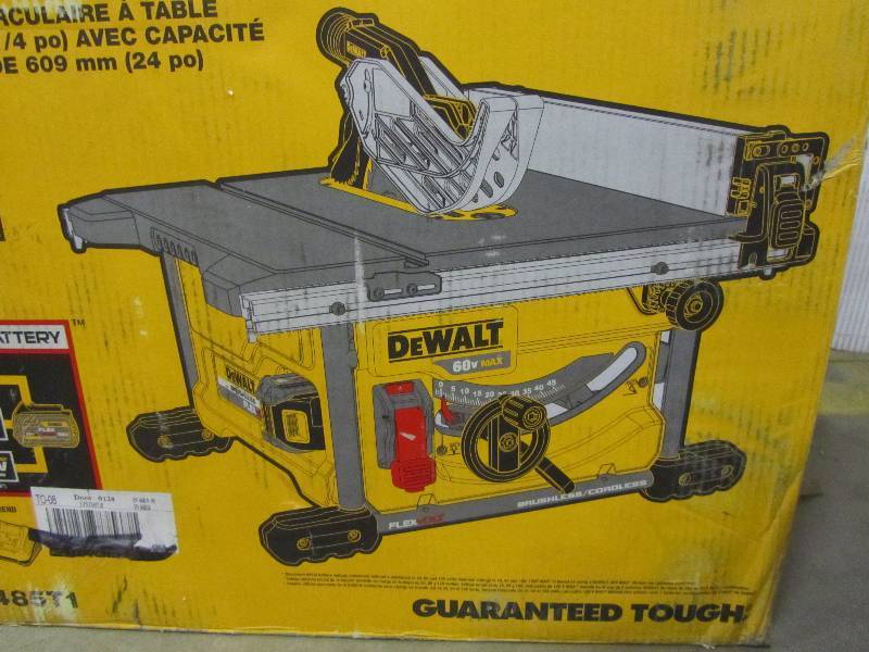 lot 16 image: DEWALT FLEXVOLT 60-Volt MAX Lithium-Ion Cordless Brushless 8-14 in. Table Saw