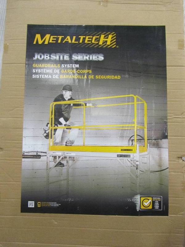 lot 34 image: MetalTech Joined Panel 6 ft. x 2.5 ft. x 3.4 ft. Scaffold Guardrail System