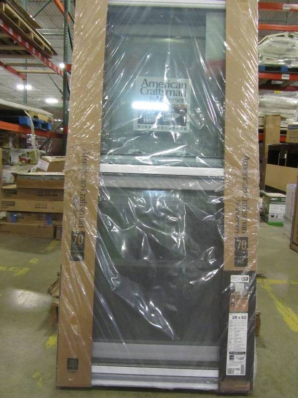 lot 36 image: American Craftsman 27.75 in. x 61.25 in. 70 Series Pro Double Hung White Vinyl Window with Buck Frame (X2)