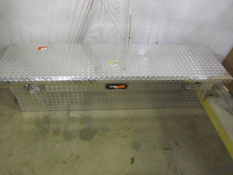lot 40 image: Husky 70 in. Aluminum Polished Low-Profile Truck Box
