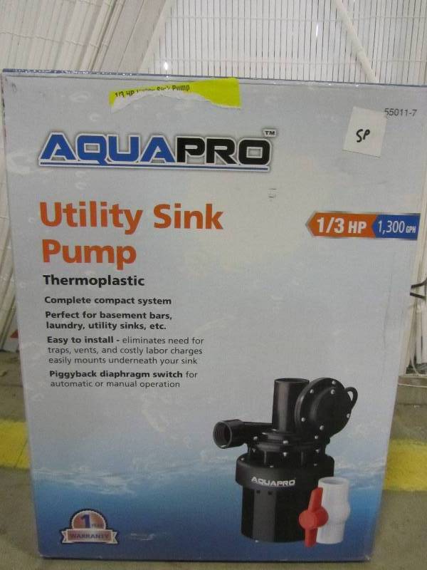 lot 51 image: AquaPro 13 HP Utility Sink Pump
