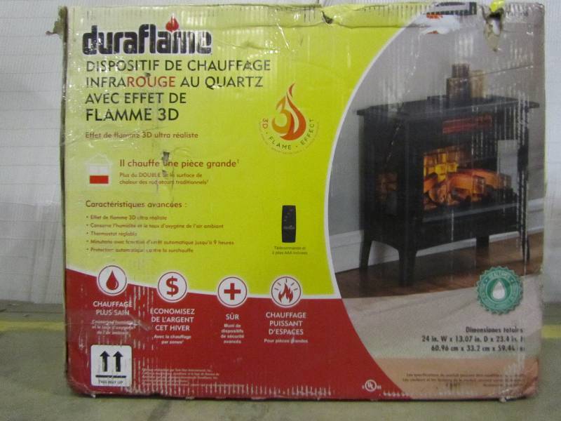 lot 67 image: Duraflame 1000 sq. ft. Infrared Quartz with 3D Flame Effect Electric Stove