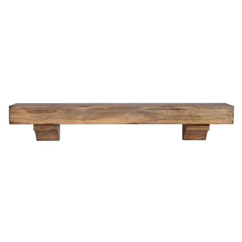 lot 66 image: Shenandoah 6 ft. Dune Rustic Distressed Cap-Shelf Mantel