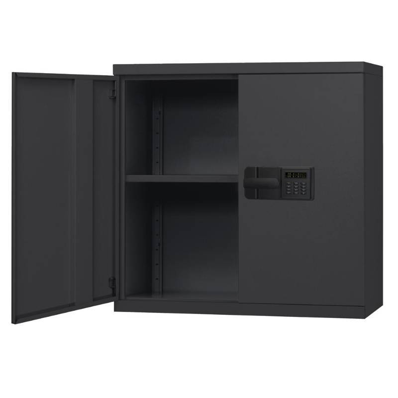 lot 6 image: Sandusky 30 in. H x 30 in. W x 12 in. D Steel Wall Storage Cabinet in Black (x4)