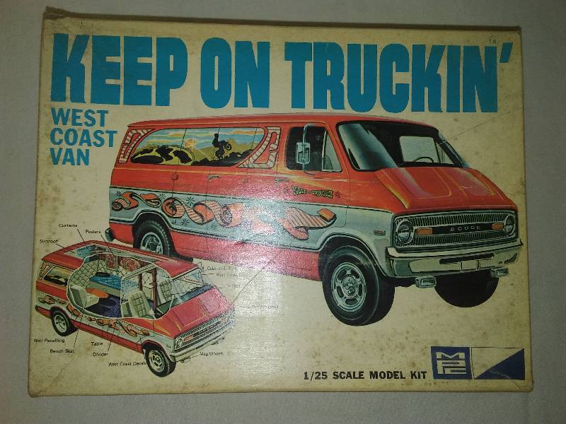lot 4 image: NIB MPC Keep on Truckin West Coast Van NOI 1-0459 Dodge Van