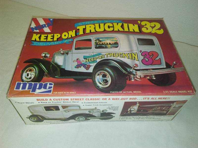 lot 11 image: NIB MCP Keep on Truckin 32 Street Rod Delivery Van NSRA 1-0767 1974