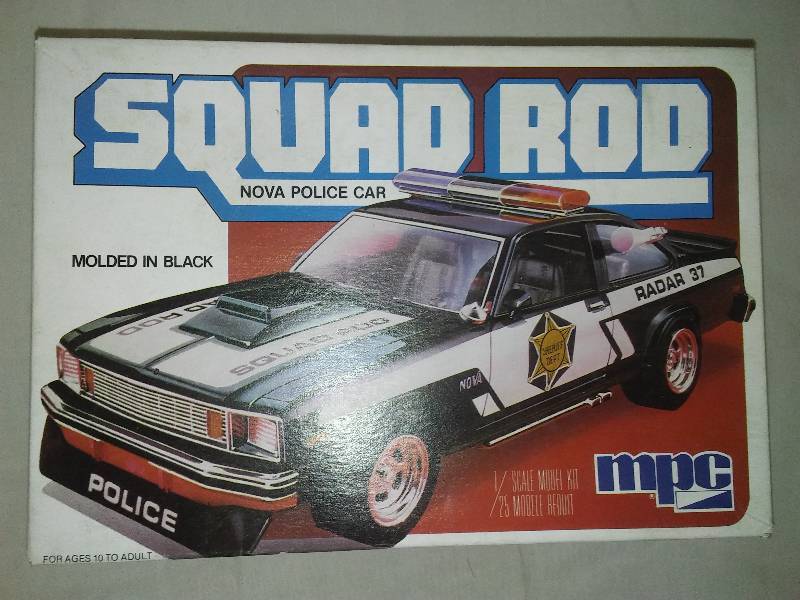 lot 79 image: NIB MPC Squad Rod Nova Police Car 1-0744