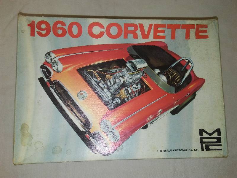 lot 83 image: MPC 1960 Chevrolet Corvette, partially started, 306-200
