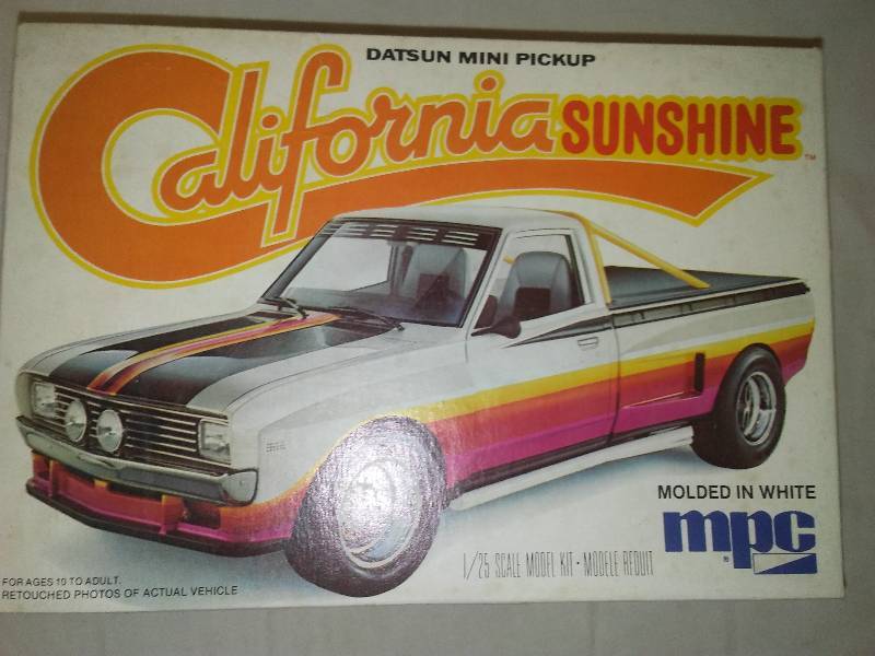 lot 84 image: NIB MPC California Sunshine Datson Mini Pickup, 1-0729 Nissan