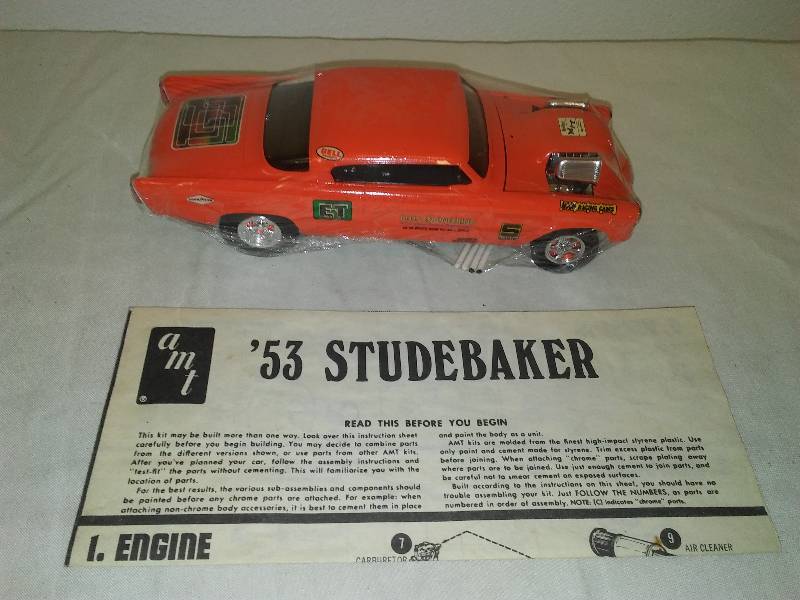 amt 1953 studebaker pro street drag car t 262 6 collectible amt mpc revell monogram model car kits new in box nib some quality assembled by an auto bodyman dewalt saw vikings tonka