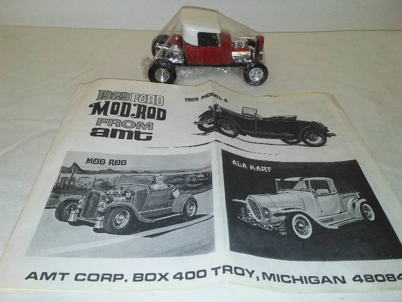 lot 133 image: AMT Mod Rod 1929 Model A custom T254 assembled with instructions