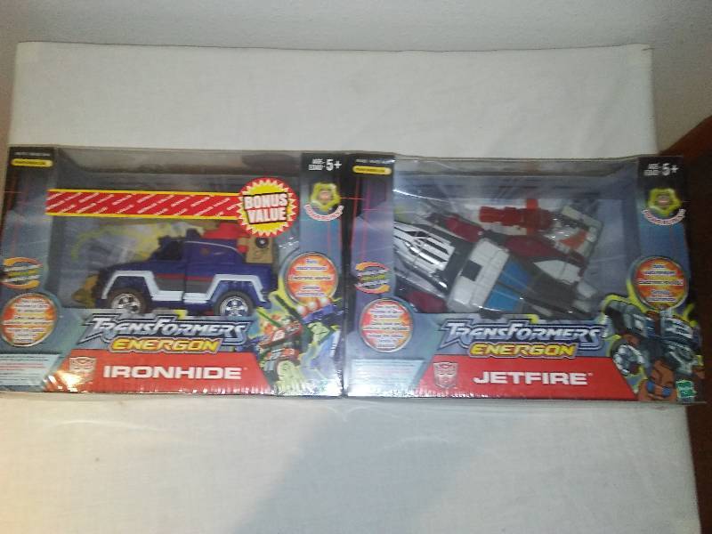 lot 118 image: 2 pack NEW Transformers Energon Jetfire Ironhide