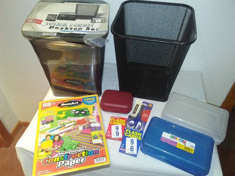 lot 120 image: Office Tools, Kid Stuff, Wastebaskets and more
