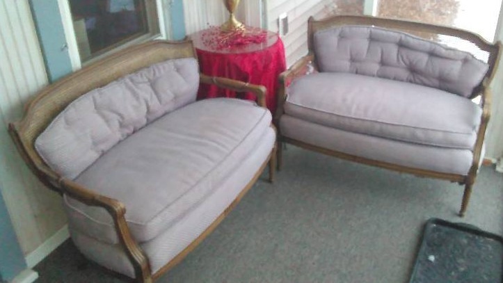 lot 54 image: A Pair of Loveseat Settee (2), Circa 1960s