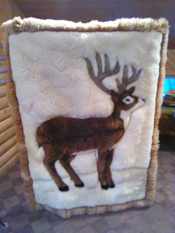 lot 67 image: Genuine Alpaca Rug  Wall Hanging