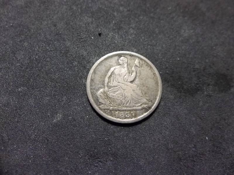 1837 Seated Liberty Half Dime