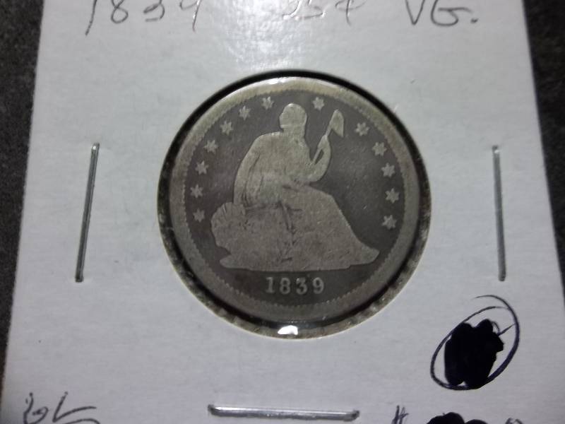 1839 Seated Liberty Quarter