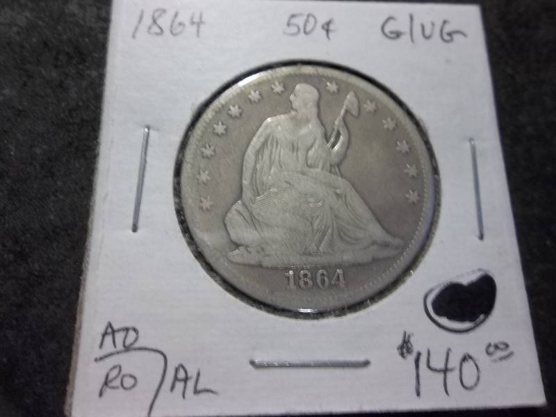 1864 Seated Liberty Half Dollar