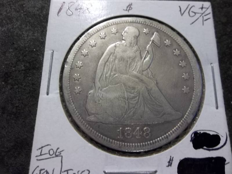 1848 Seated Liberty Dollar