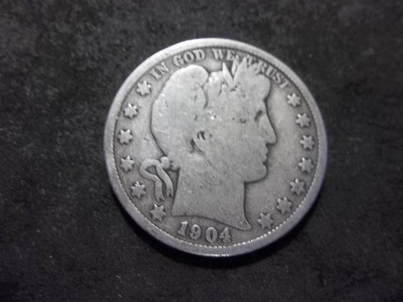 1904  Barber Half Dollar