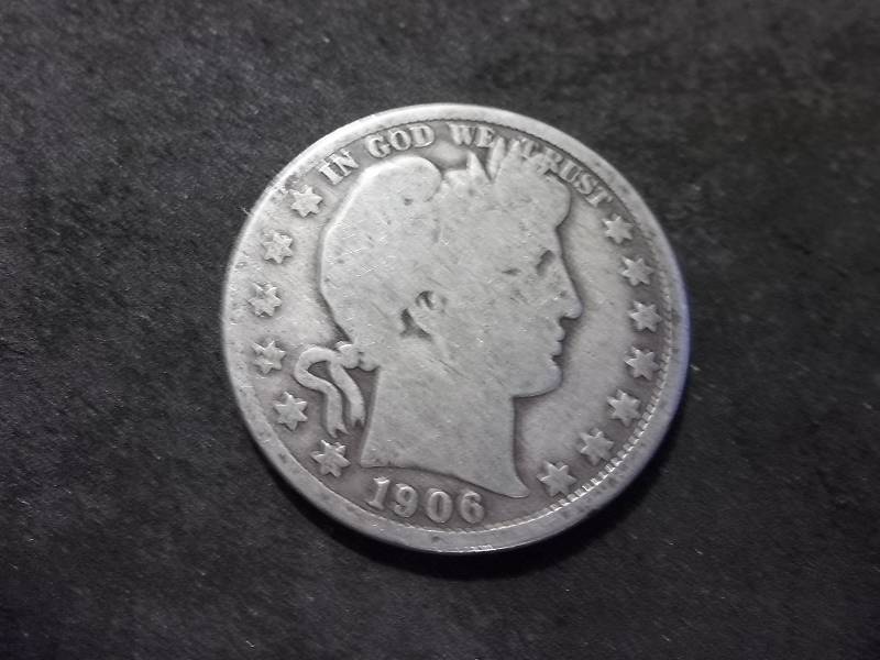 1906 D Barber Half Dollar