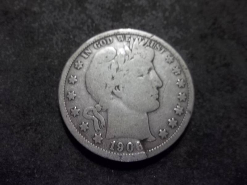 1906 O Barber Half Dollar