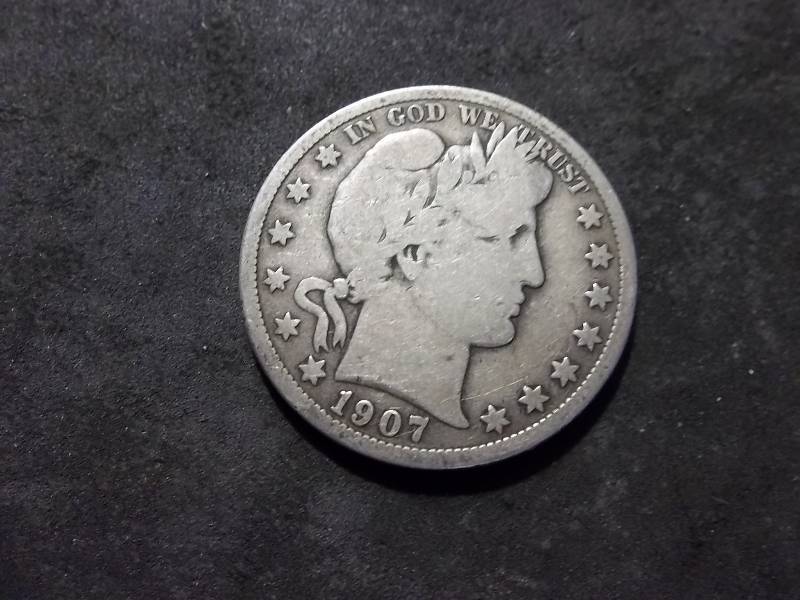 1907  Barber Half Dollar